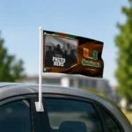Miami Hurricanes House Flag Personalized Framed Photo Orange Black Best Selling