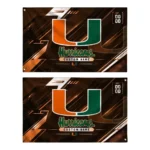 Miami Hurricanes House Flag Personalized Speed Slashes Orange Best Selling
