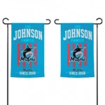 Miami Marlins Garden Flag Custom Distressed Stripes Blue Best Selling