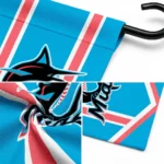 Miami Marlins Garden Flag Customized Chevron Stripes Blue Best Selling