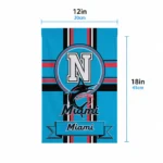 Miami Marlins Garden Flag Customized Circle Medallion Blue Best Selling