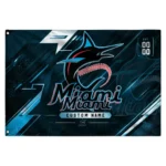 Miami Marlins House Flag Custom Speed Slashes Blue Best Selling