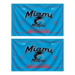 Miami Marlins House Flag Customized Ornate Border Blue Best Selling