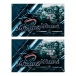 Miami Marlins House Flag Personalized Diagonal Stripes Blue Best Selling
