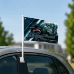 Miami Marlins House Flag Personalized Diagonal Stripes Blue Best Selling