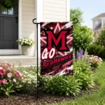 Miami Redhawks Garden Flag Customized Glowing Star Red Best Selling