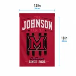 Miami Redhawks Garden Flag Personalized Distressed Stripes Red Best Selling