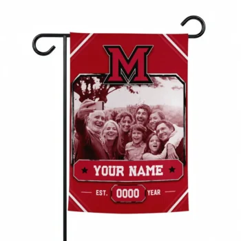 Miami Redhawks Garden Flag Personalized Photo Frame Red Best Selling