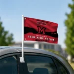 Miami Redhawks House Flag Custom Brushed Streaks Red Best Selling