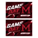 Miami Redhawks House Flag Customized Action Streaks Red Best Selling