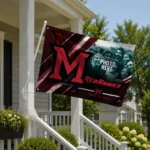 Miami Redhawks House Flag Customized Diagonal Stripes Red Best Selling