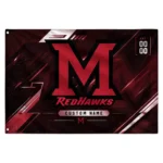 Miami Redhawks House Flag Personalized Speed Slashes Red Best Selling