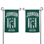 Michigan State Spartans Garden Flag Custom Distressed Stripes Green Best Selling