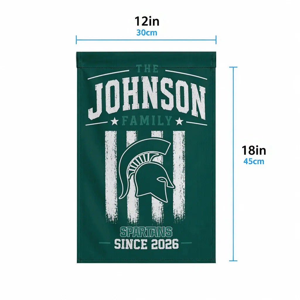 Michigan State Spartans Garden Flag Custom Distressed Stripes Green High Quality Michigan State Spartans Garden Flag Custom Distressed Stripes Green High Quality