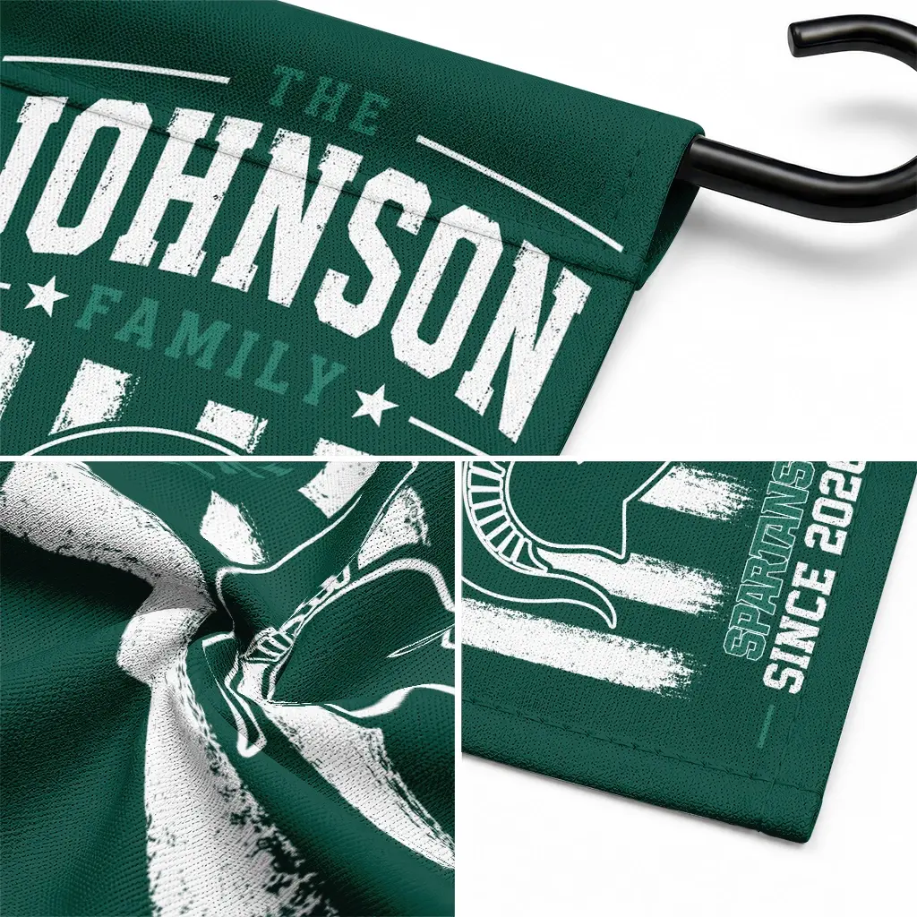 Michigan State Spartans Garden Flag Custom Distressed Stripes Green Latest Model Michigan State Spartans Garden Flag Custom Distressed Stripes Green Latest Model