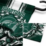 Michigan State Spartans Garden Flag Custom Laurel Wreath Green Best Selling