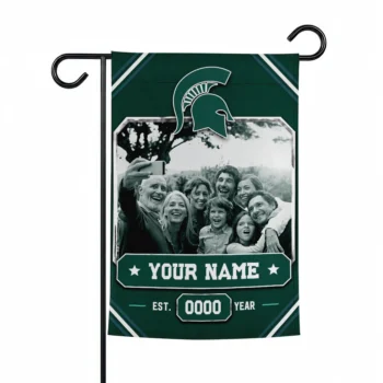 Michigan State Spartans Garden Flag - Custom Photo Frame Green