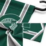 Michigan State Spartans Garden Flag Customized Chevron Stripes Green Best Selling