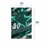 Michigan State Spartans Garden Flag Personalized Glowing Star Green Best Selling