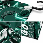 Michigan State Spartans Garden Flag Personalized Glowing Star Green Best Selling
