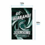 Michigan State Spartans Garden Flag Personalized Swirl Vortex Green Best Selling