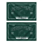 Michigan State Spartans House Flag Customized Ornate Border Green Best Selling