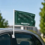 Michigan State Spartans House Flag Customized Ornate Border Green Best Selling