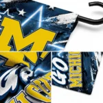 Michigan Wolverines Garden Flag Custom Glowing Star Blue Best Selling