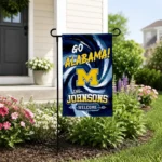 Michigan Wolverines Garden Flag Custom Swirl Vortex Blue Best Selling
