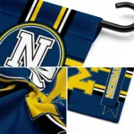 Michigan Wolverines Garden Flag Personalized Circle Medallion Blue Best Selling