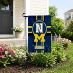 Michigan Wolverines Garden Flag Personalized Circle Medallion Blue Best Selling