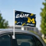 Michigan Wolverines House Flag Custom Action Streaks Blue Best Selling