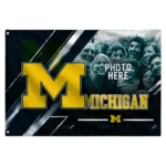 Michigan Wolverines House Flag Custom Diagonal Stripes Blue Best Selling