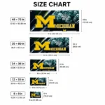 Michigan Wolverines House Flag Custom Diagonal Stripes Blue Best Selling