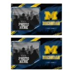 Michigan Wolverines House Flag Customized Framed Photo Blue Black Best Selling