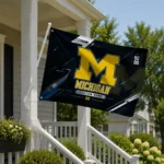Michigan Wolverines House Flag Customized Speed Slashes Blue Best Selling