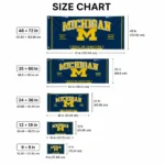 Michigan Wolverines House Flag Personalized Ornate Border Blue Best Selling