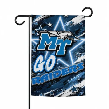 Middle Tennessee Blue Raiders Garden Flag Custom Glowing Star Blue Best Selling