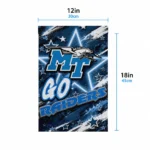 Middle Tennessee Blue Raiders Garden Flag Custom Glowing Star Blue Best Selling