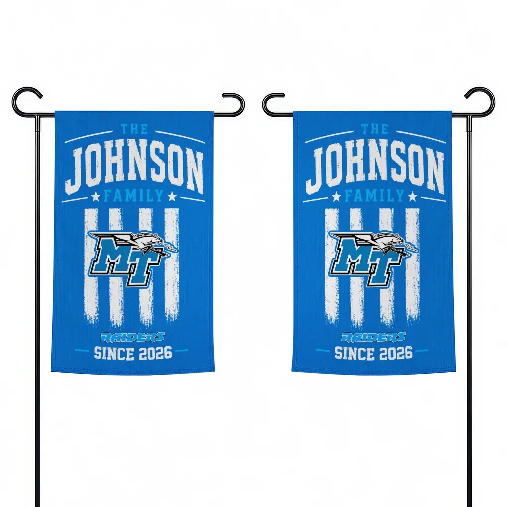 Middle Tennessee Blue Raiders Garden Flag Customized Distressed Stripes Blue Fashion Forward Middle Tennessee Blue Raiders Garden Flag Customized Distressed Stripes Blue Fashion Forward