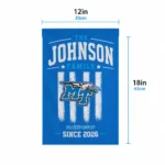 Middle Tennessee Blue Raiders Garden Flag Customized Distressed Stripes Blue Best Selling
