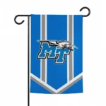 Middle Tennessee Blue Raiders Garden Flag Personalized Chevron Stripes Blue Best Selling