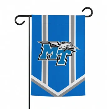 Middle Tennessee Blue Raiders Garden Flag Personalized Chevron Stripes Blue Best Selling