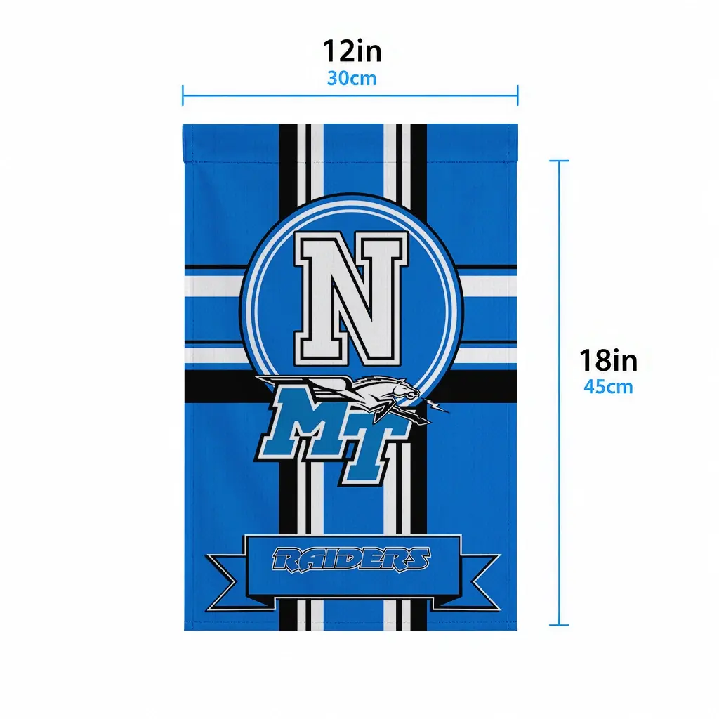 Middle Tennessee Blue Raiders Garden Flag Personalized Circle Medallion Blue High Quality Middle Tennessee Blue Raiders Garden Flag Personalized Circle Medallion Blue High Quality