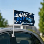 Middle Tennessee Blue Raiders House Flag Custom Action Streaks Blue Best Selling