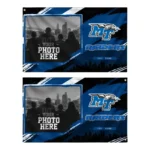 Middle Tennessee Blue Raiders House Flag Customized Framed Photo Blue Black Best Selling