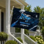 Middle Tennessee Blue Raiders House Flag Customized Speed Slashes Blue Best Selling
