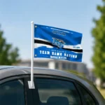 Middle Tennessee Blue Raiders House Flag Personalized Brushed Streaks Blue Best Selling