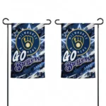 Milwaukee Brewers Garden Flag Custom Glowing Star Navy Blue Best Selling