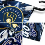Milwaukee Brewers Garden Flag Custom Glowing Star Navy Blue Best Selling